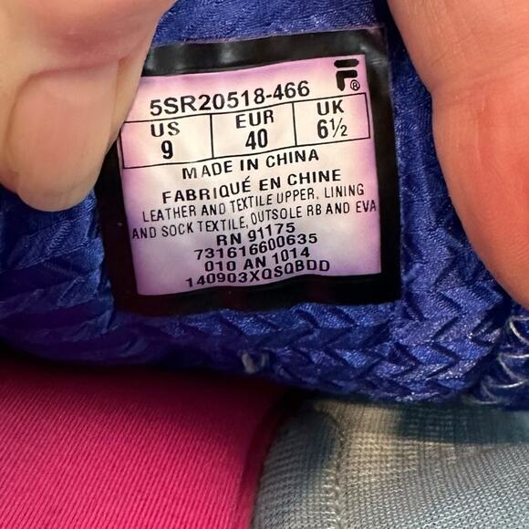 Fila Dashtech Energized Running Sneakers Sz 9 5sr20518-466 Cool Max Memory Foam - Picture 4 of 8